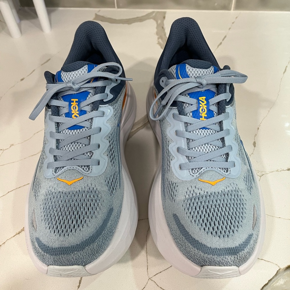 Hoka Bondi 9 Running Shoes. Men’s Size 10.5D Color Drizzle / Downpour - Picture 5 of 9